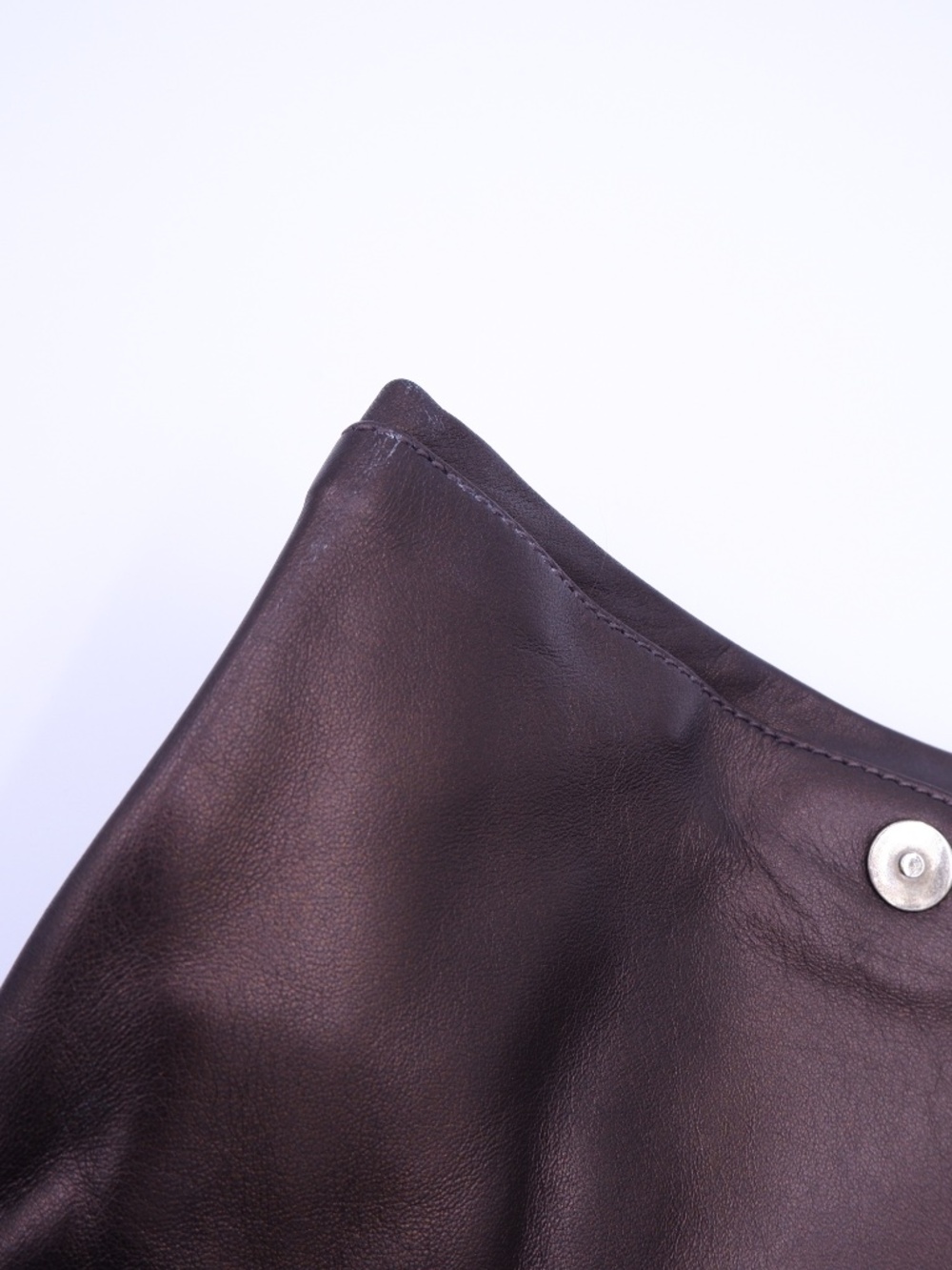 Prada Metallic Brown Nappa Ruffle Bag — 2008 - Picture 4 of 14